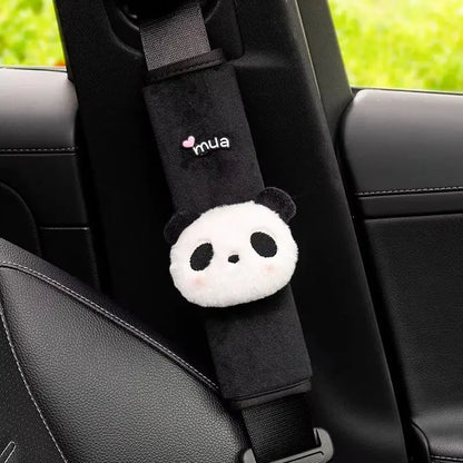 Cute Animal Toy Car Seatbelt Case for Neck Protection Cartoon Panda Car Seat Belt Cover Shoulder Pad Strap Harness Cushion